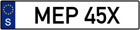 Trailer License Plate